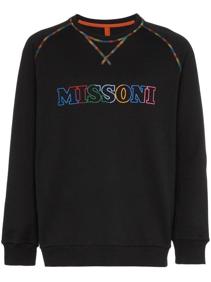 Missoni Logo Crew Neck Sweatshirt - Black