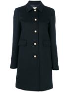 Gucci Single Breasted Coat - Blue