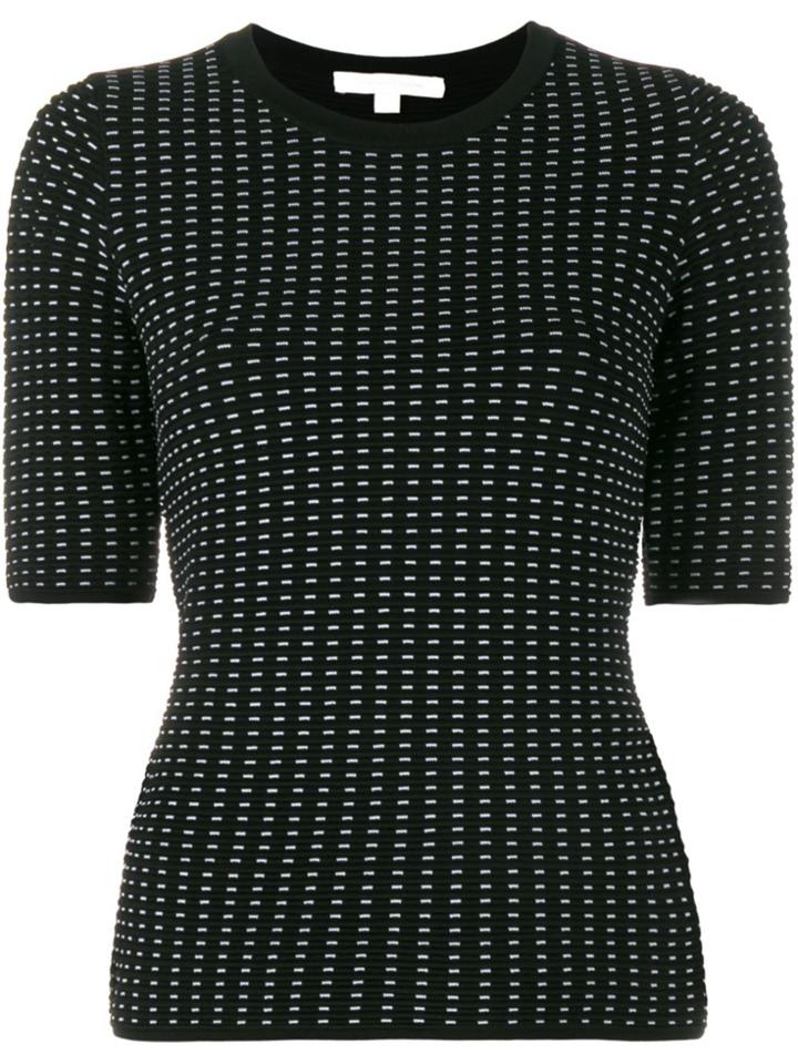 Jonathan Simkhai Short Sleeved Knitted Top - Black