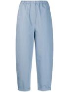 Tela Poplin Cropped Trousers - Blue
