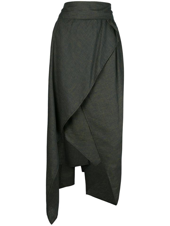 Vivienne Westwood Anglomania Asymmetric Skirt - Blue
