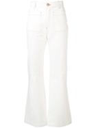 See By Chloé Flared Panel Jeans - White