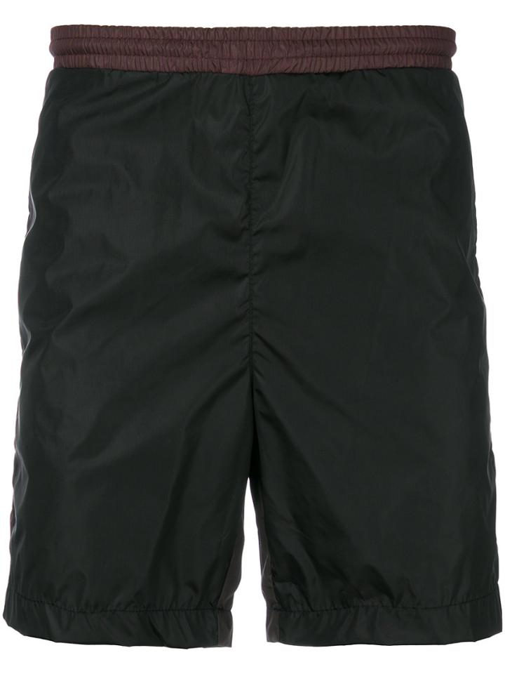 Low Brand Side Stripe Swim Shorts - Black
