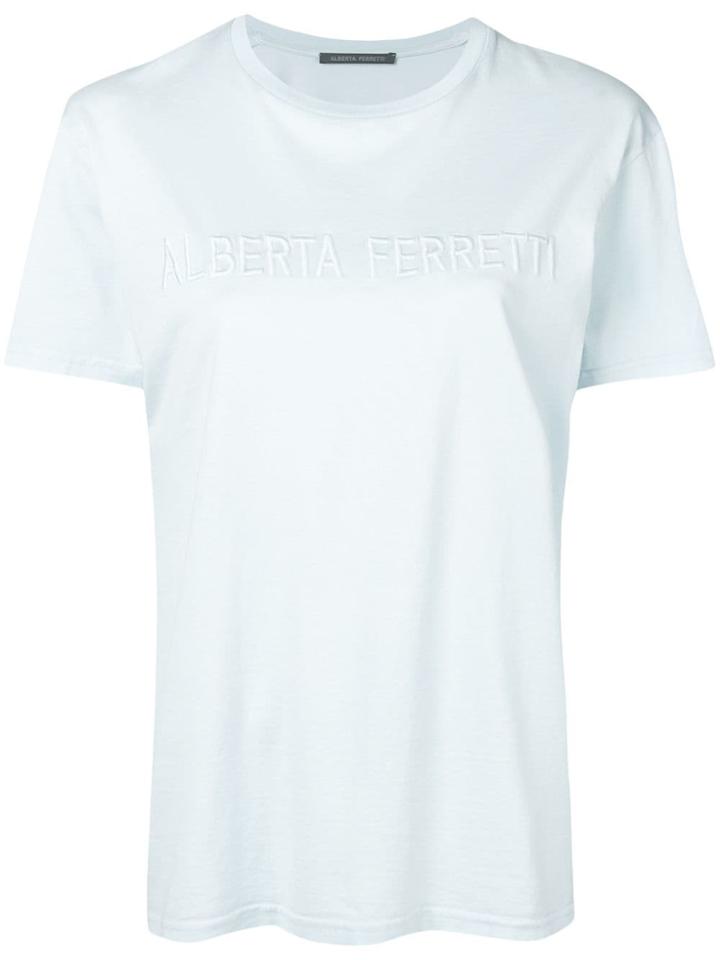 Alberta Ferretti Logo T-shirt - Blue