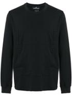 Stone Island Zipped Sweater - Black