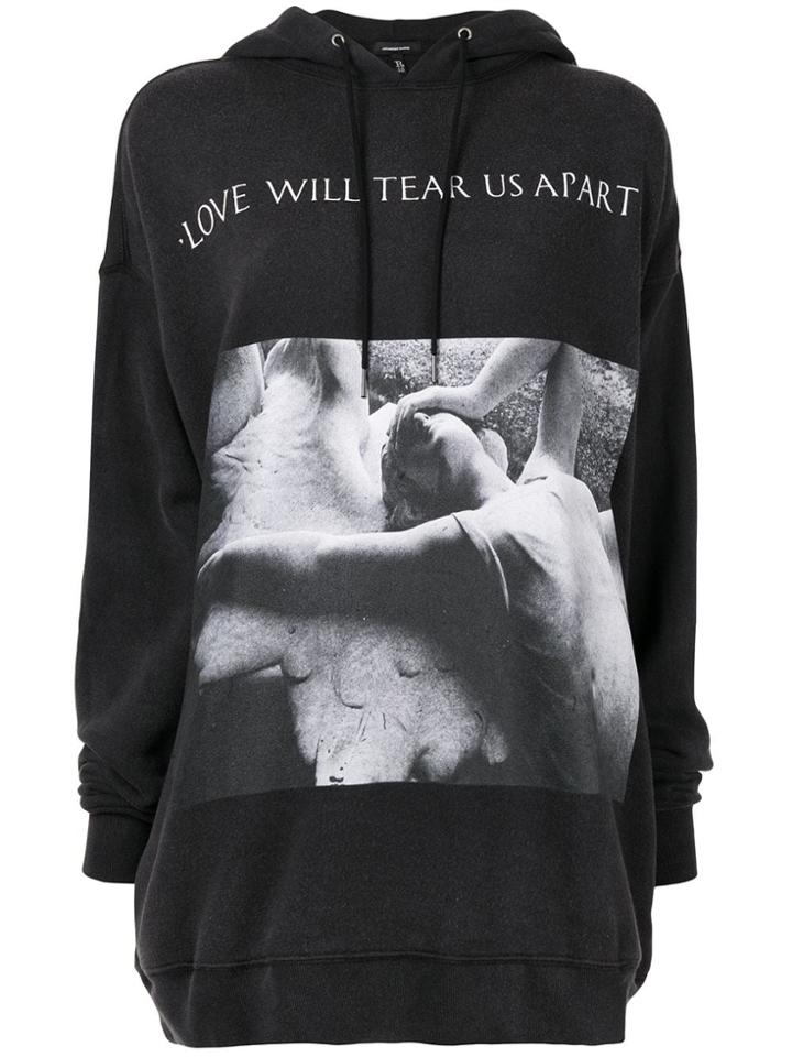 R13 Love Will Tear Us Apart Hoodie - Grey