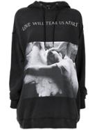 R13 Love Will Tear Us Apart Hoodie - Grey