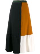 Chinti & Parker Colour-block Long Skirt - Black