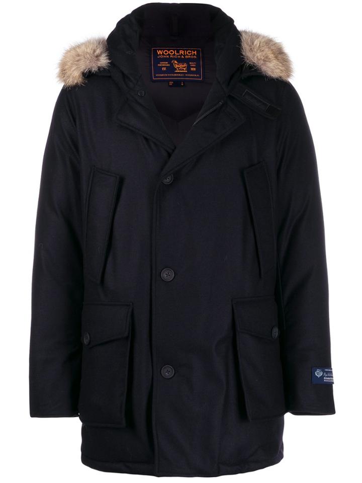 Woolrich Woolrich Wocps2719 Navy Melton Wool/feather - Blue