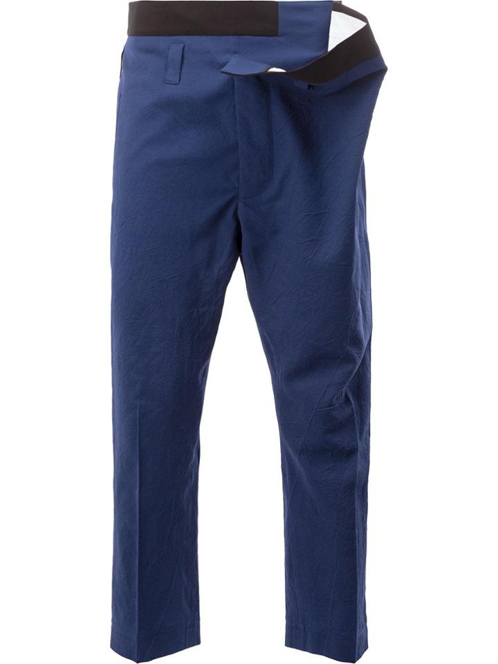 Haider Ackermann Gathered Waist Trousers - Blue