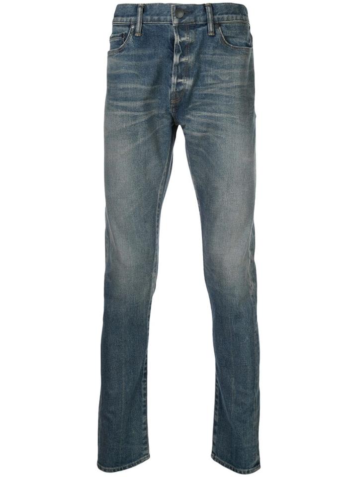 John Elliott The Cast Slim Fit Jeans - Blue