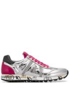 Premiata Lucyd Metallic Low Top Sneakers - Silver