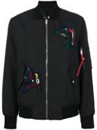 Proenza Schouler Bomber Jacket With Patches - Black