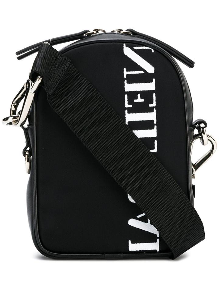 Neil Barrett Logo Print Flightbag - Black
