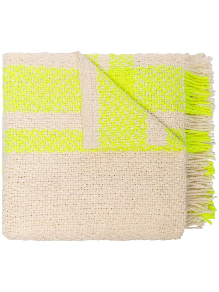 Aessai Aessai Neon Yel Blnkt Merino Scrf - Nude & Neutrals