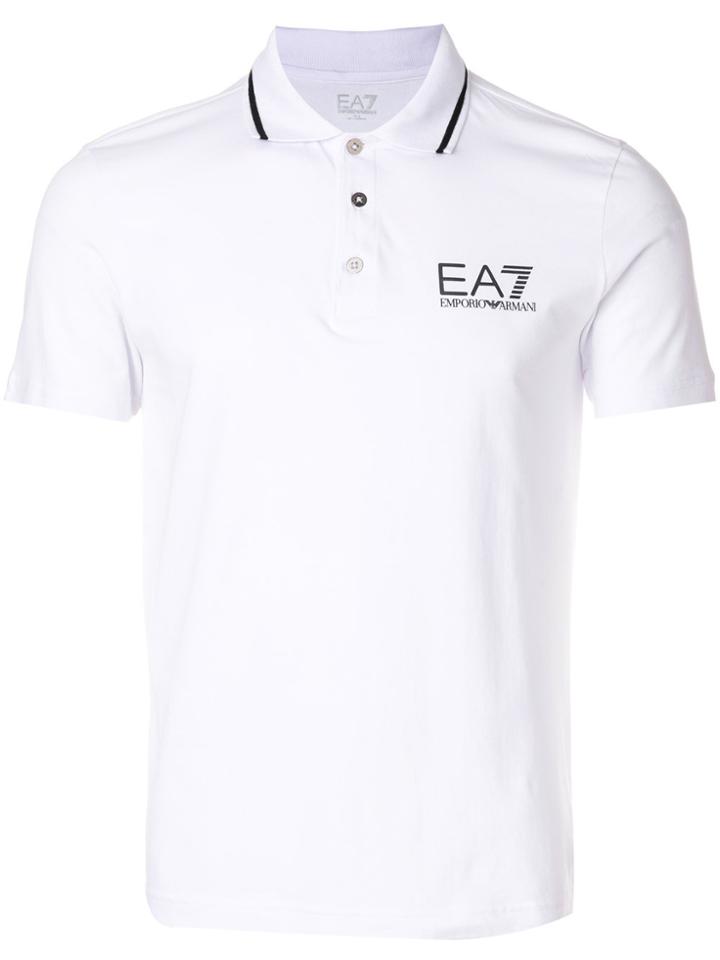 Ea7 Emporio Armani Classic Polo Shirt - White