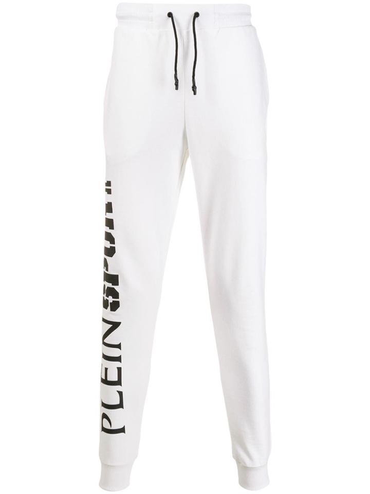 Plein Sport Logo Track Pants - White