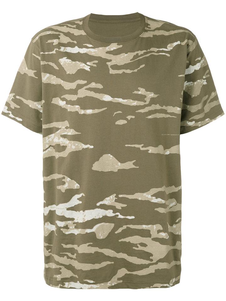 Maharishi - Camouflage Slouch T-shirt - Men - Cotton - Xl, Green, Cotton