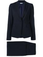 P.a.r.o.s.h. Pinstripe 'leon' Skirt Suit, Women's, Size: Xs, Blue, Polyester/spandex/elastane/virgin Wool