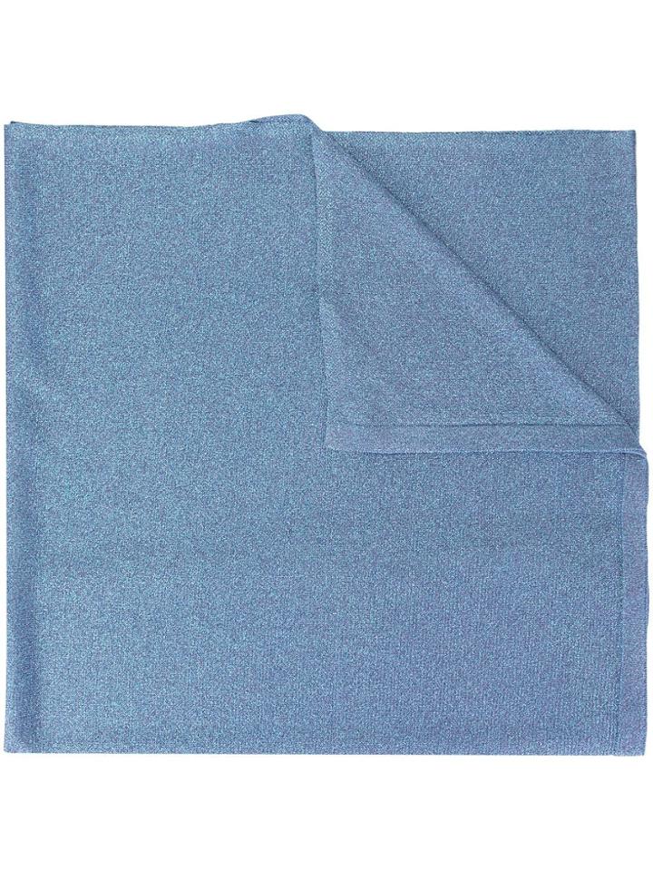 Missoni Long Knitted Scarf - Blue