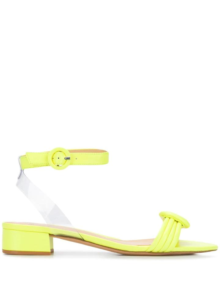 Alexandre Birman Vicky Pvc Trim Sandals - Yellow