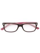 Ray Ban Junior - Colour Block Glasses - Kids - Acetate - One Size, Pink/purple