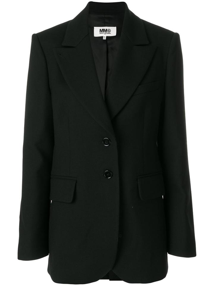 Mm6 Maison Margiela Oversized Blazer - Black