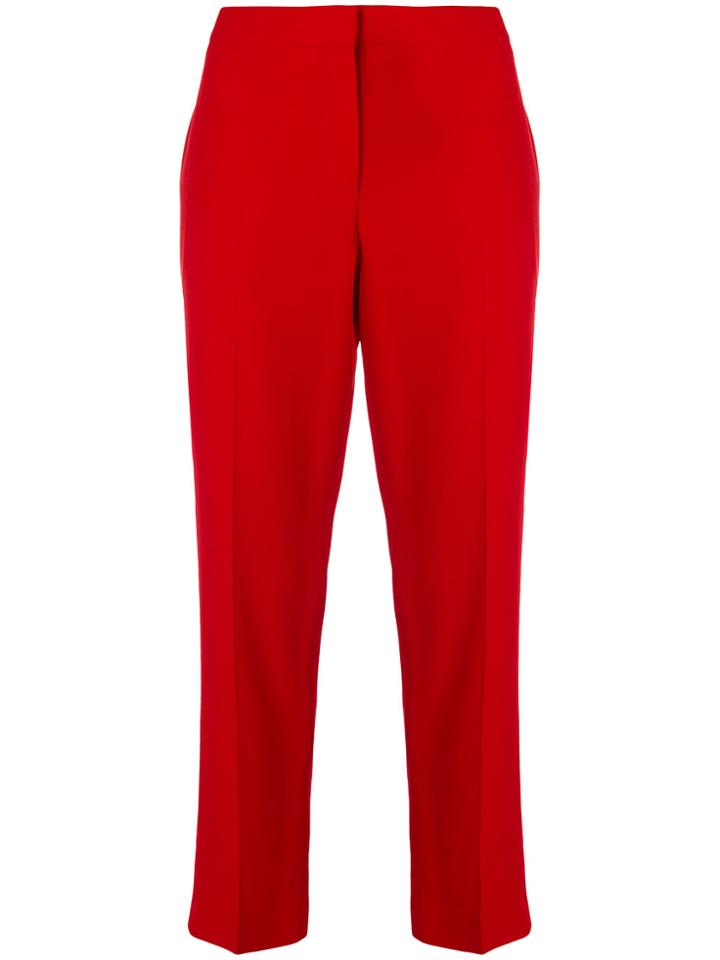Alexander Mcqueen Kickback Trousers - Red