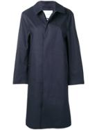 Mackintosh Navy Bonded Cotton Coat Lr-089 - Blue