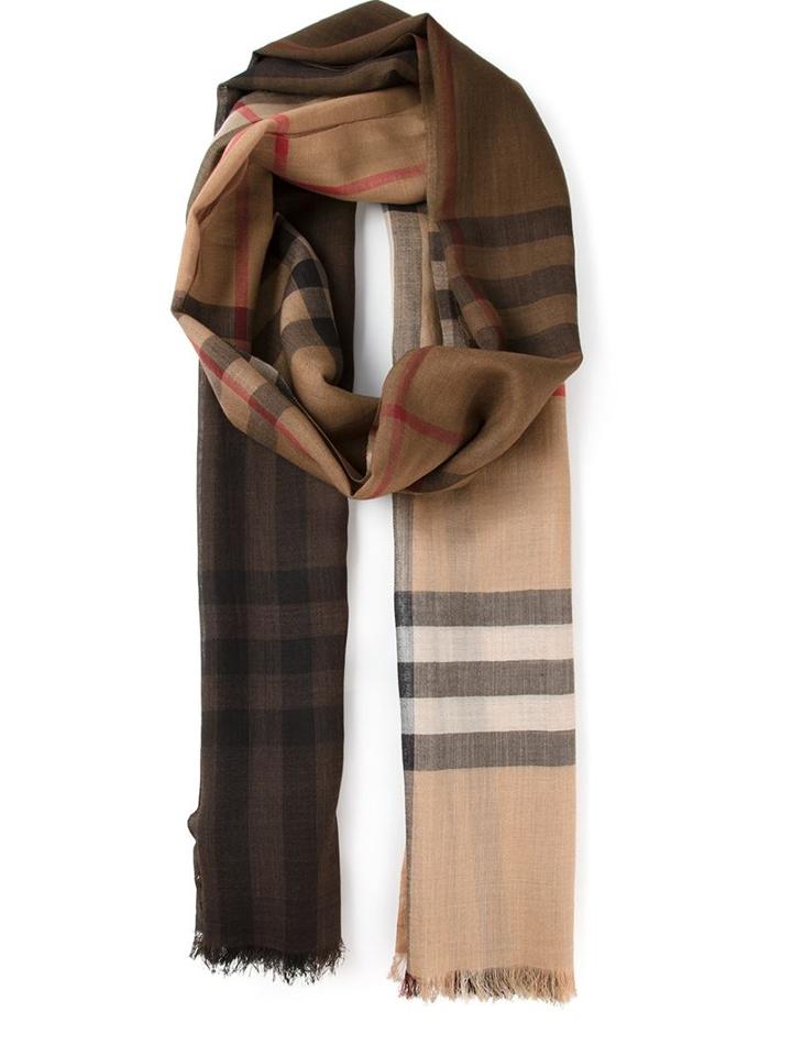 Burberry Haymarket Check Scarf, Women's, Nude/neutrals, Silk/virgin Wool