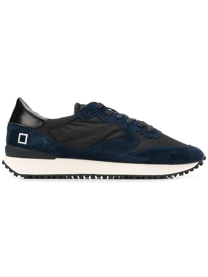 D.a.t.e. Lace-up Panelled Sneakers - Black