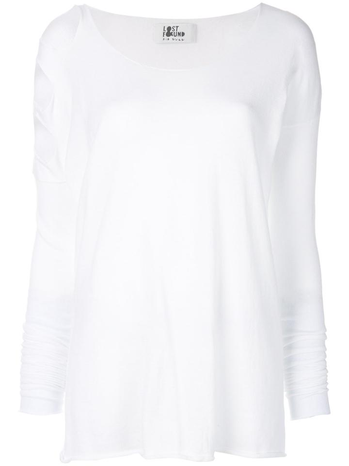 Lost & Found Ria Dunn Cut-detail Sweater - White
