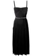 Thom Browne Wool Corset Skirt Dress - Blue