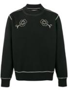 Our Legacy - Splash Embroidered Sweatshirt - Men - Cotton - 50, Black, Cotton
