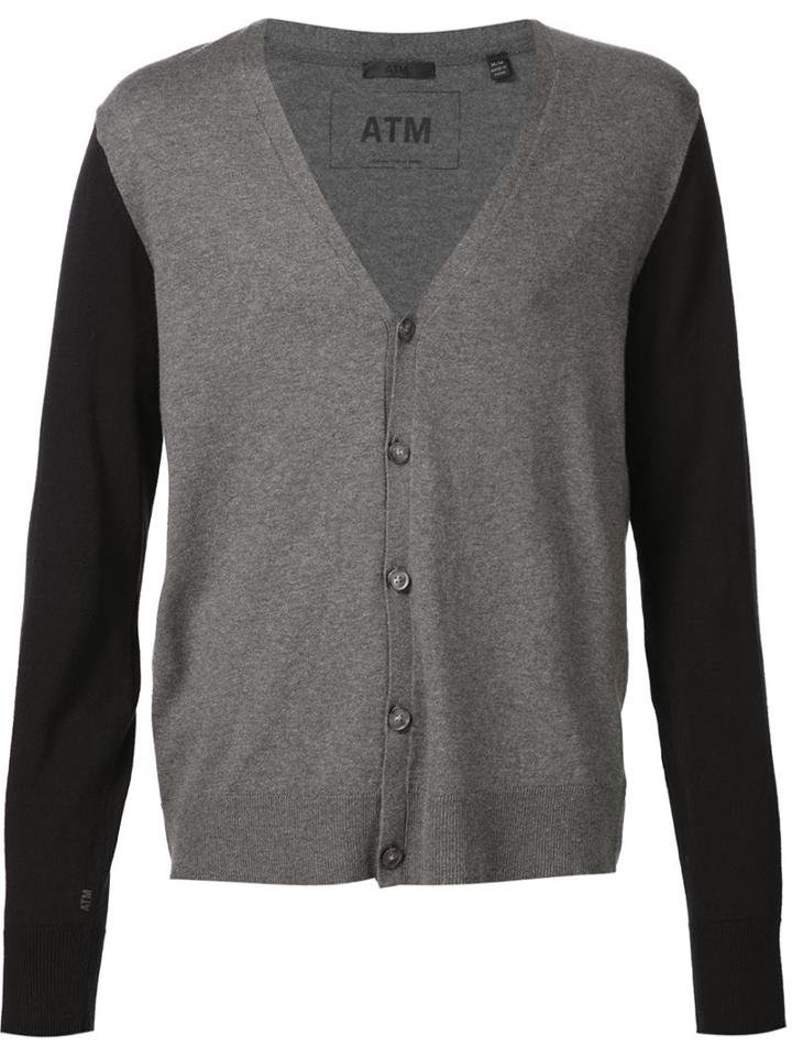 Atm Two-tone Cardigan