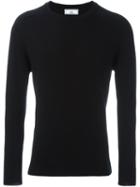 Ami Alexandre Mattiussi Crew Neck Sweater, Men's, Size: Xxl, Black, Cashmere/merino