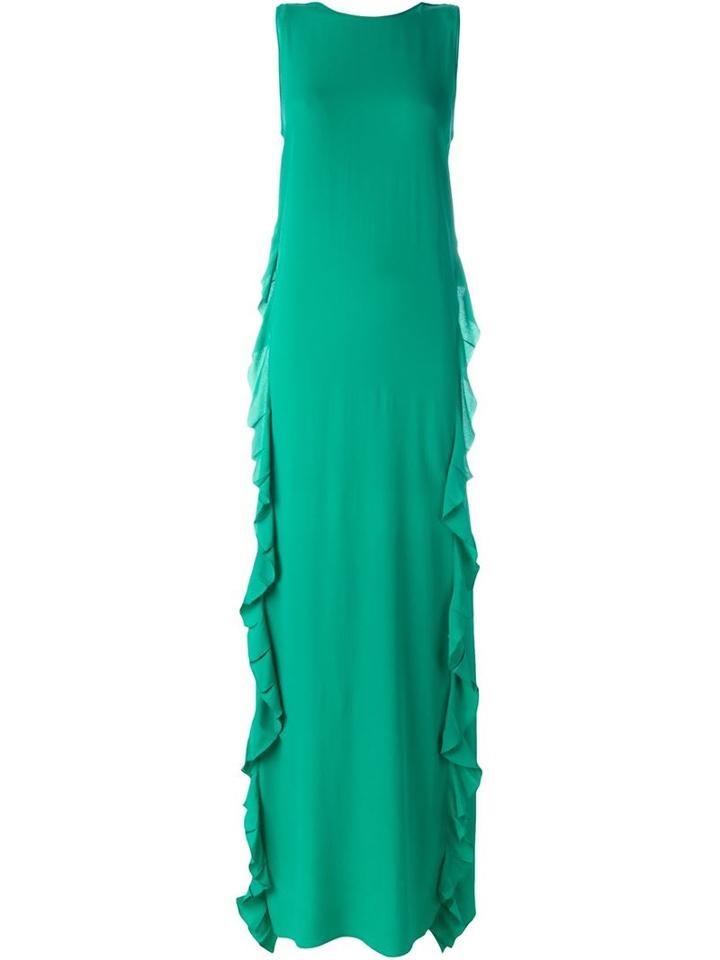 No21 Ruffled Evening Dress