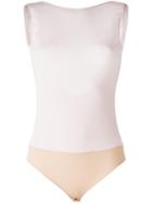 Maison Margiela Tonal Sleeveless Body, Women's, Size: 40, Pink/purple, Polyamide/viscose/spandex/elastane