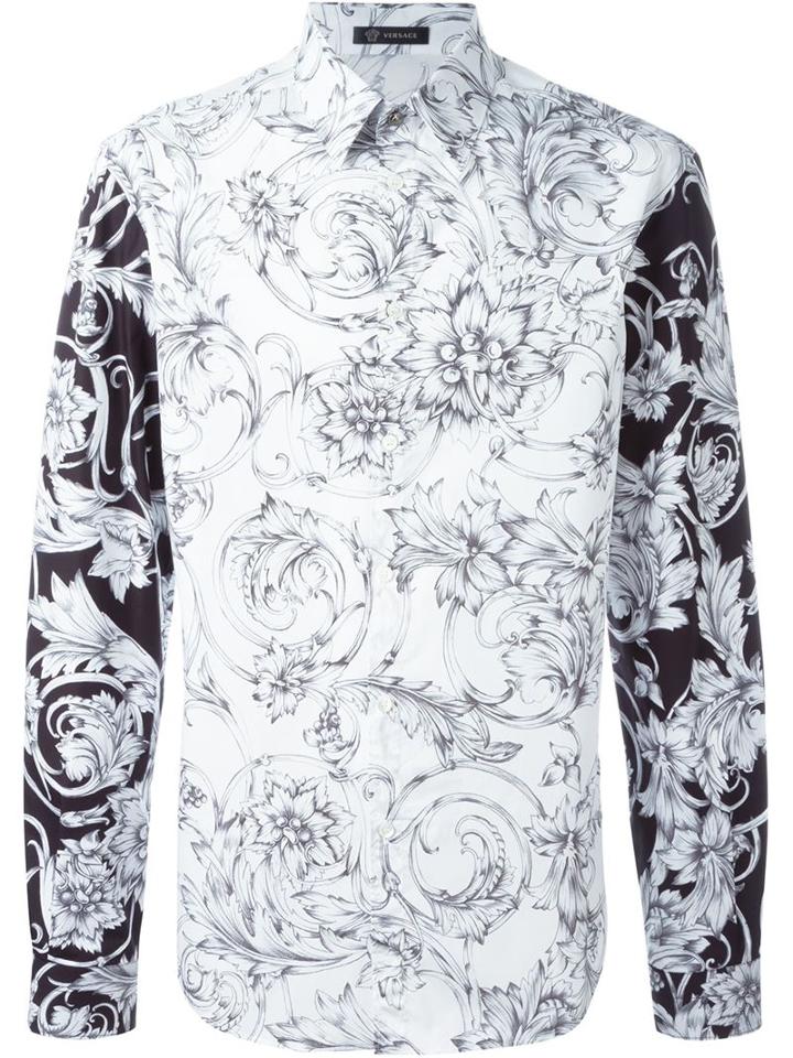 Versace Floral Print Shirt