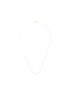 Natalie Marie 14kt Rose Gold Crescent Diamond And Pearl Necklace