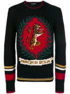 Dolce & Gabbana Tiger Sweater - Black