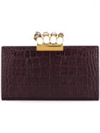 Alexander Mcqueen Jewelled Four-ring Clutch - Pink