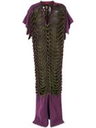 Di Liborio Long Strappy Dress - Pink & Purple