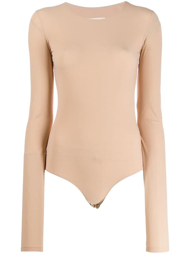 Mm6 Maison Margiela Long-sleeved Body - Neutrals