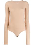 Mm6 Maison Margiela Long-sleeved Body - Neutrals