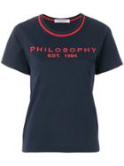Philosophy Di Lorenzo Serafini Logo T-shirt - Blue