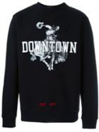 Off-white Downtown Print Sweatshirt, Men's, Size: Medium, Black, Cotton