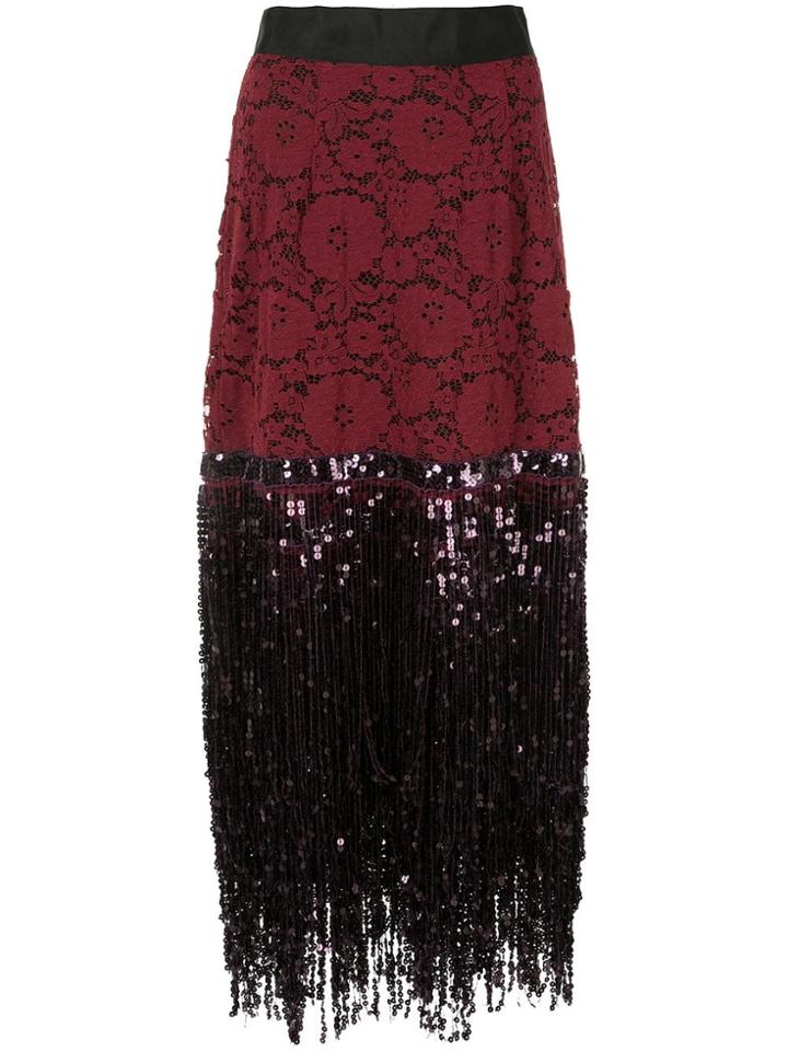 Romance Was Born Disco Dame Skirt - Red
