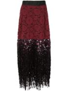 Romance Was Born Disco Dame Skirt - Red