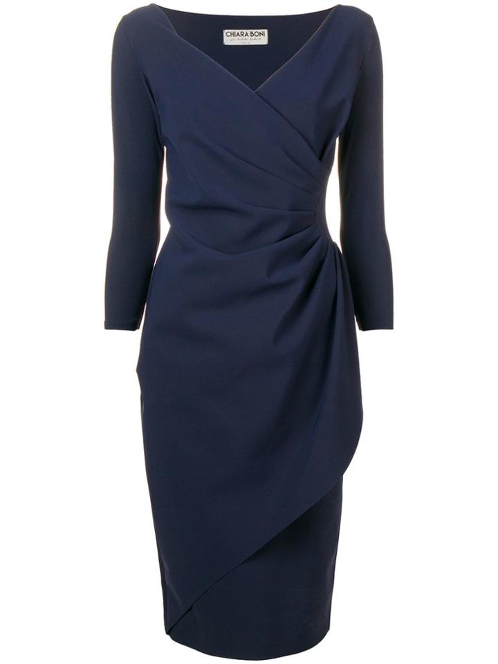 Le Petite Robe Di Chiara Boni Wrap Dress - Blue